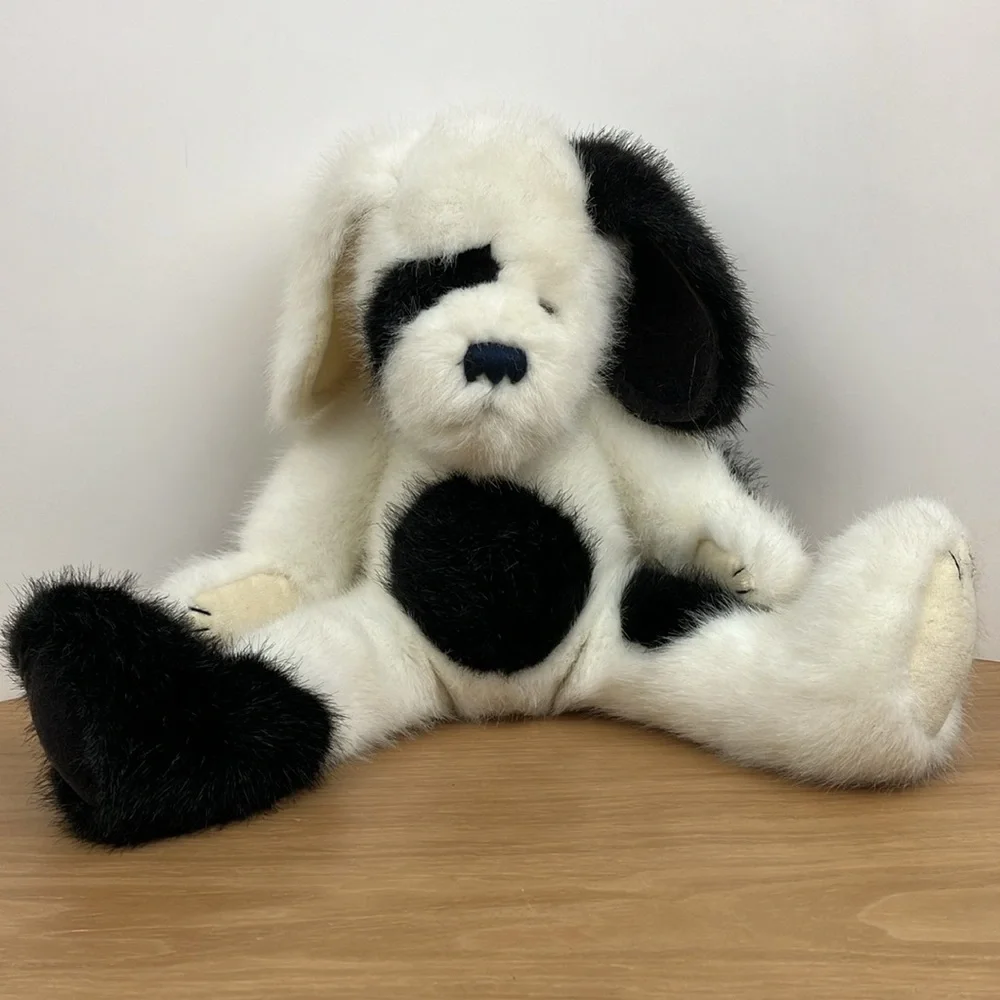 Boyds Bears Black & White Puppy